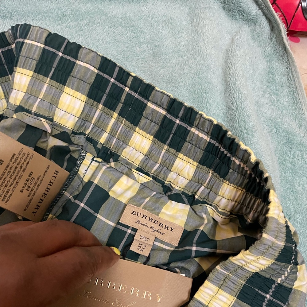 Shorts , Burberry ,plaid ,Size 14